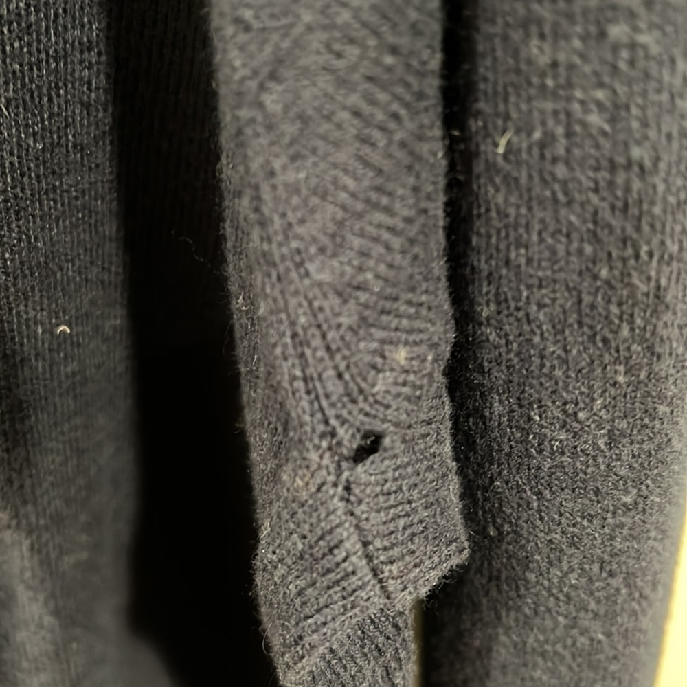 MENS JCREW button down sweater NAVY - Picture 5 of 5
